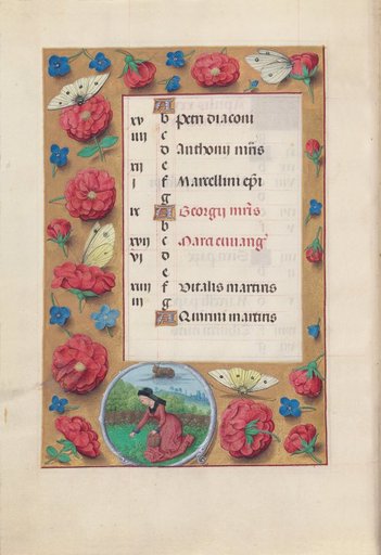 Hours of Queen Isabella the Catholic, Queen of Spain: Fol. 5v, April