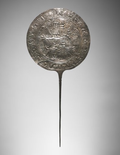Votive Pin with Decorated Disc
