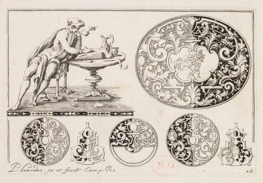 # 2 From " Livre second Cesais de Graubre " Second book of Engraved Design