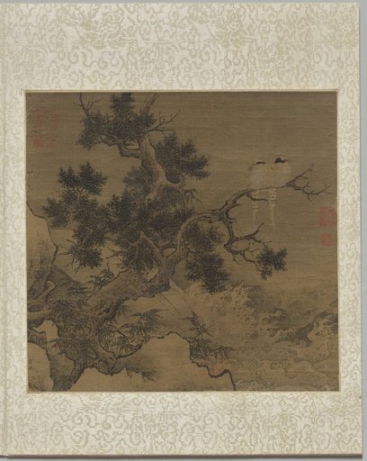 Birds on a Tree above a Cataract