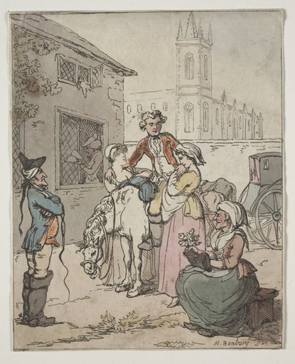 Scene Outside an Inn