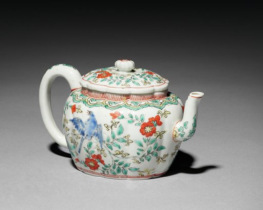 Teapot with Birds and Flowers