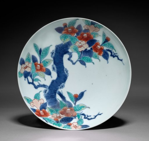 Dish with Camellia