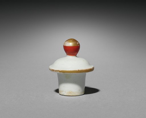 Sake Bottle with Three Figures (lid)
