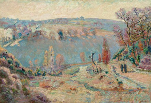 Valley of the Sédelle at Pont Charraud: White Frost