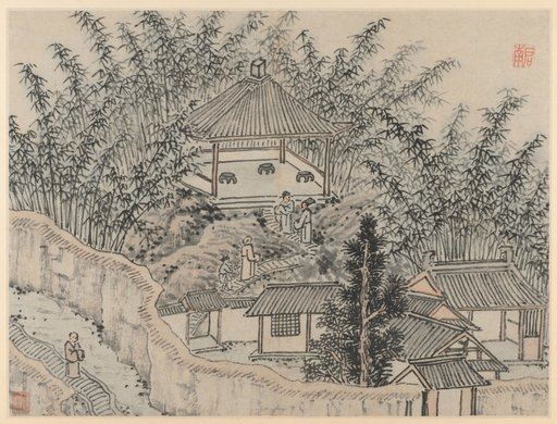 Bamboo Pavilion, Tiger Hill, from Twelve Views of Tiger Hill, Suzhou