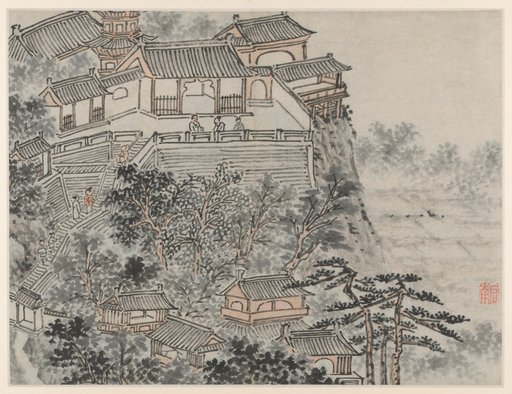 The Five Sages Terrace, from Twelve Views of Tiger Hill, Suzhou