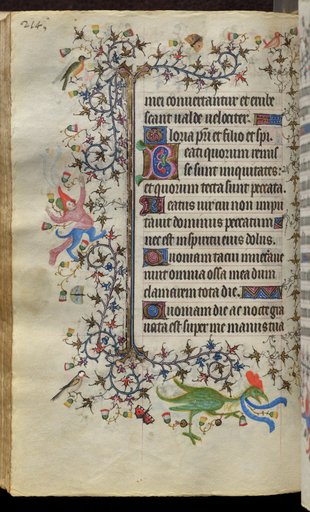 Hours of Charles the Noble, King of Navarre (1361-1425): fol. 107v, Text