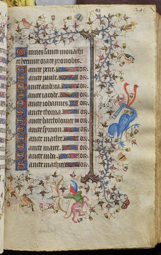 Hours of Charles the Noble, King of Navarre (1361-1425): fol. 121r, Text