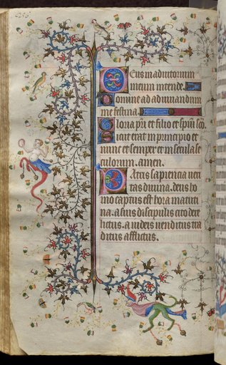 Hours of Charles the Noble, King of Navarre (1361-1425): fol. 128v, Text