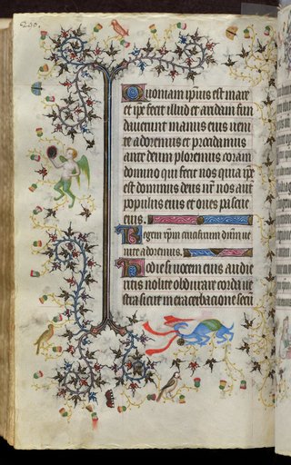 Hours of Charles the Noble, King of Navarre (1361-1425): fol. 145v, Text