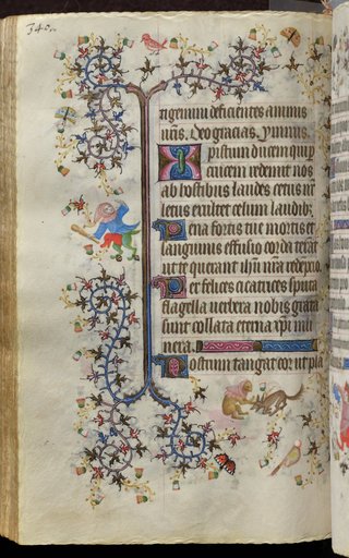 Hours of Charles the Noble, King of Navarre (1361-1425): fol. 165v, Text