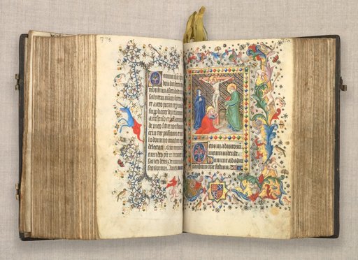 Hours of Charles the Noble, King of Navarre (1361-1425): fol. 185r, Crucifixion