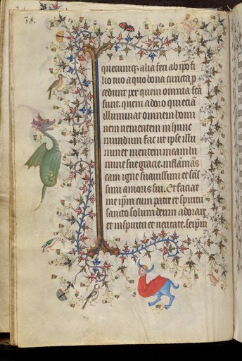 Hours of Charles the Noble, King of Navarre (1361-1425): fol. 19v, Text