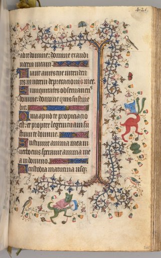 Hours of Charles the Noble, King of Navarre (1361-1425): fol. 205r, Text