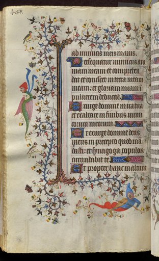 Hours of Charles the Noble, King of Navarre (1361-1425): fol. 214v, Text