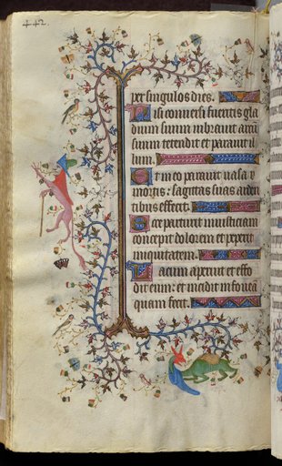 Hours of Charles the Noble, King of Navarre (1361-1425): fol. 215v, Text