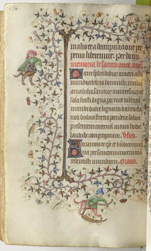 Hours of Charles the Noble, King of Navarre (1361-1425): fol. 261v, Text
