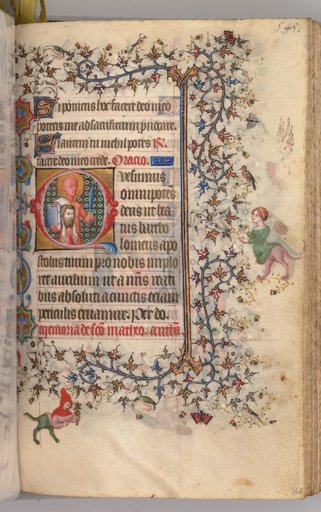 Hours of Charles the Noble, King of Navarre (1361-1425): fol. 267r, St. Bartholomew
