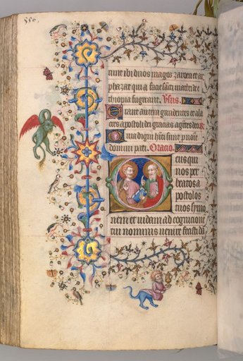 Hours of Charles the Noble, King of Navarre (1361-1425): fol. 269v, SS. Simon and Judas