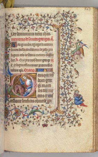Hours of Charles the Noble, King of Navarre (1361-1425): fol. 278r, St. George