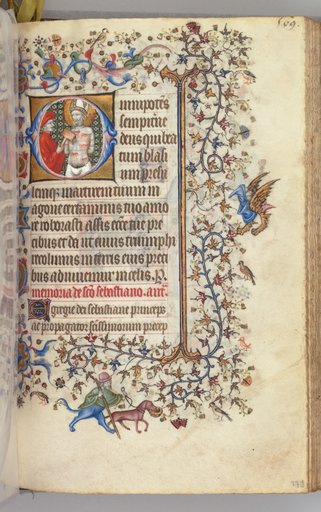 Hours of Charles the Noble, King of Navarre (1361-1425): fol. 279r, St. Basins