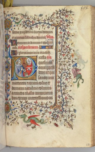 Hours of Charles the Noble, King of Navarre (1361-1425): fol. 281r, SS. Cosmas and Damien