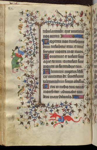 Hours of Charles the Noble, King of Navarre (1361-1425): fol. 40v, Text