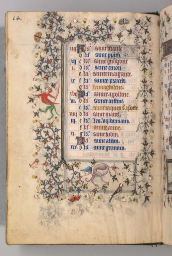 Hours of Charles the Noble, King of Navarre (1361-1425): fol. 7v, July