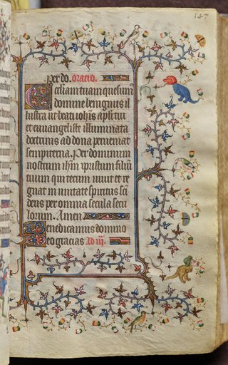 Hours of Charles the Noble, King of Navarre (1361-1425): fol. 74r, Text