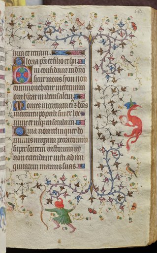 Hours of Charles the Noble, King of Navarre (1361-1425): fol. 91r, Text