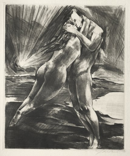 Arno Holz Mappe: Schwebendes Paar