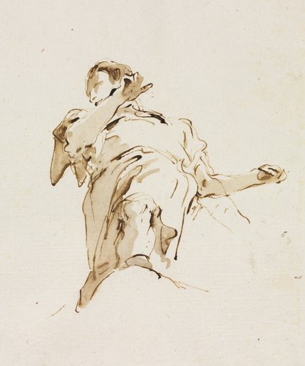 Male(?) Figure Seen from Below