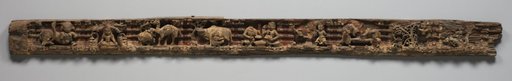Narrative Frieze: Life of a Hermit in Forest Retreat Architrave from a Jain Temple