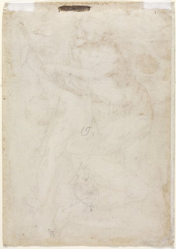 Two Sketches of a Mother and Child (verso)