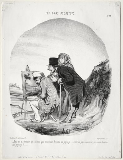 But yes, my dear, I assure you that this gentleman is drawing a landscape...