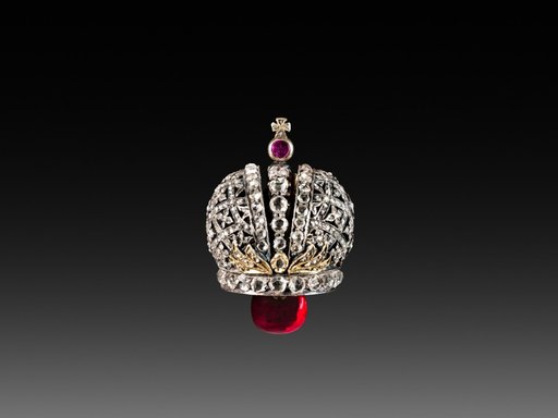 Miniature Crown Surprise from the Lapis Lazuli Easter Egg