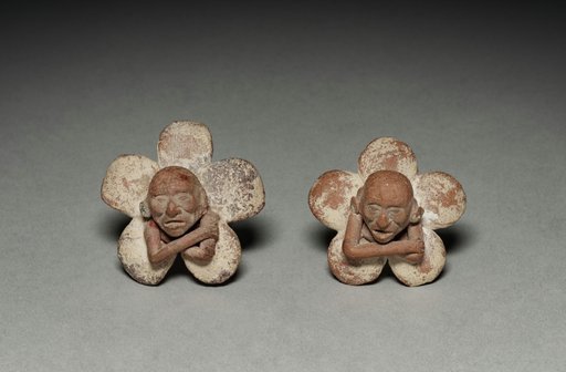 Pair of Figure in Flower Ornaments
