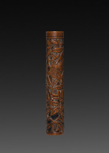 Brush with Carved Designs (brush cap)