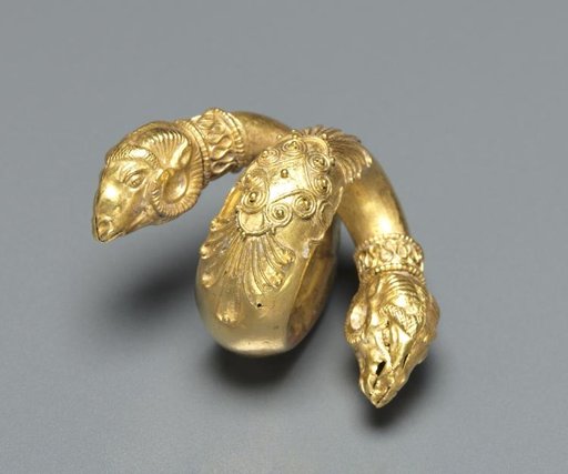 Hair Ringlet with Ram Head
