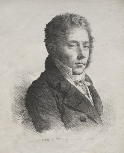 Receuil d'essais lithographiques: Portrait of M. Coupin de La Couperie