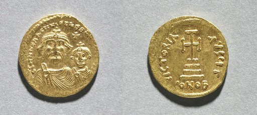 Solidus with Heraclius and his Son Heraclius Constantine