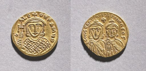 Solidus with Leo IV the Khazar and His Father Constantine V Copronymus