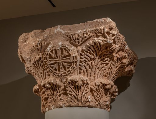 Capital with Acanthus and Crosses
