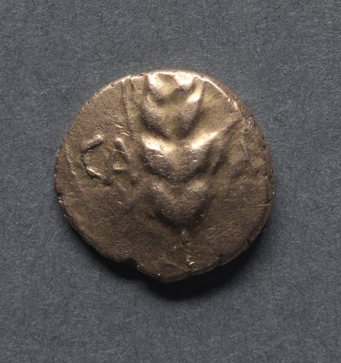 Cunobeline Quarter Stater: Corn (obverse)
