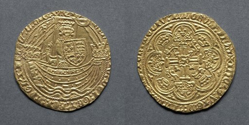 Noble: Henry IV Standing in Ship with Shield of Arms (obverse); Ornamental Cross with Lis Terminals (reverse)