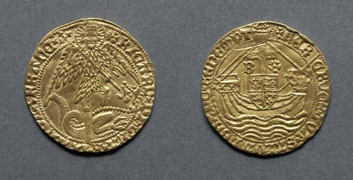 Angel: St. George Slaying the Dragon (obverse); Ship with Shield of Arms and Cross (reverse)