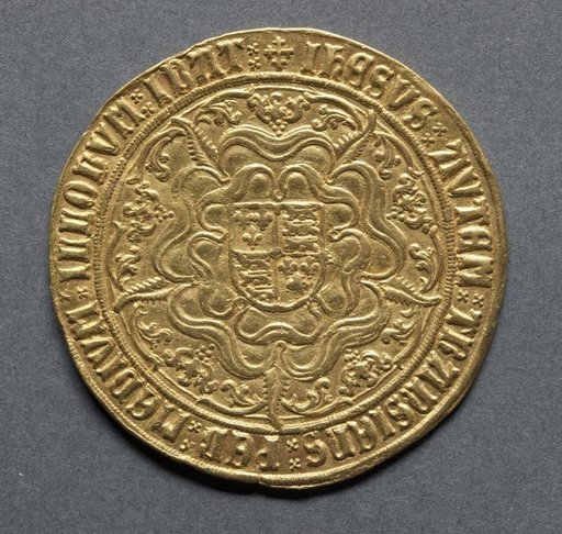 Sovereign: Shield of Arms in Tudor Rose (reverse)