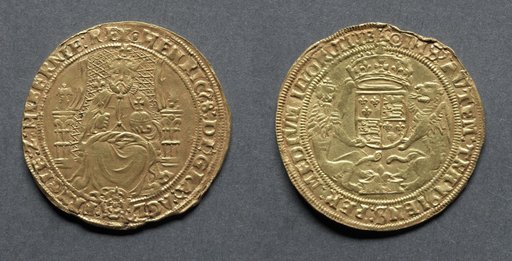 Half Sovereign: Henry VIII (obverse); Crowned Arms (reverse)