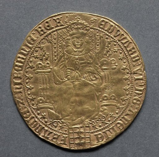 Sovereign of Thirty Shillings: Edward VI Enthroned (obverse)